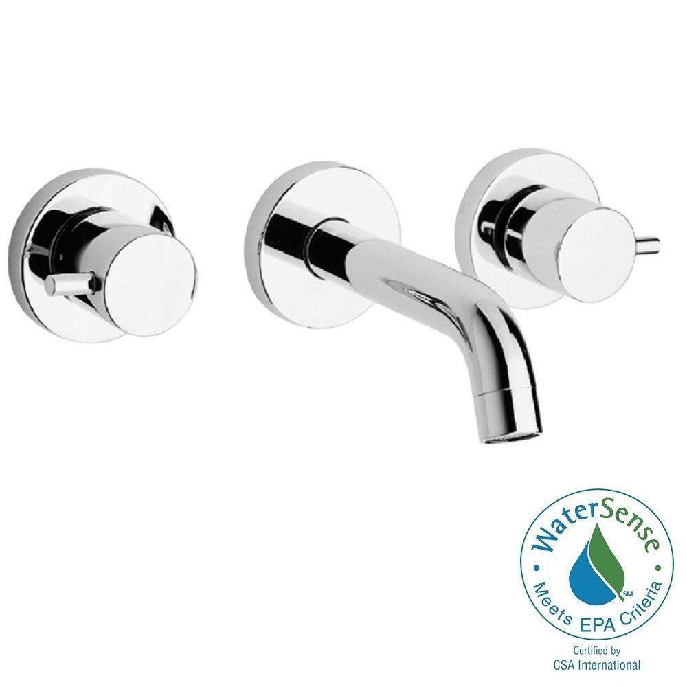 LaToscana 78CR207 Elba 8 in. 2-Handle Mid-Arc Bathroom Faucet in Chrome