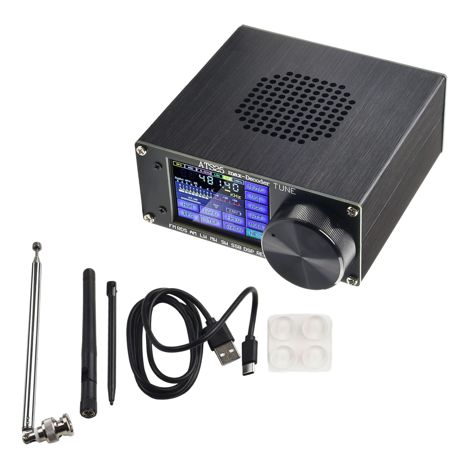 ATS-25max-Decoder Si4732A10 Full-Ba N D Receiver Support CW RTTY FT8 FT4 SW for