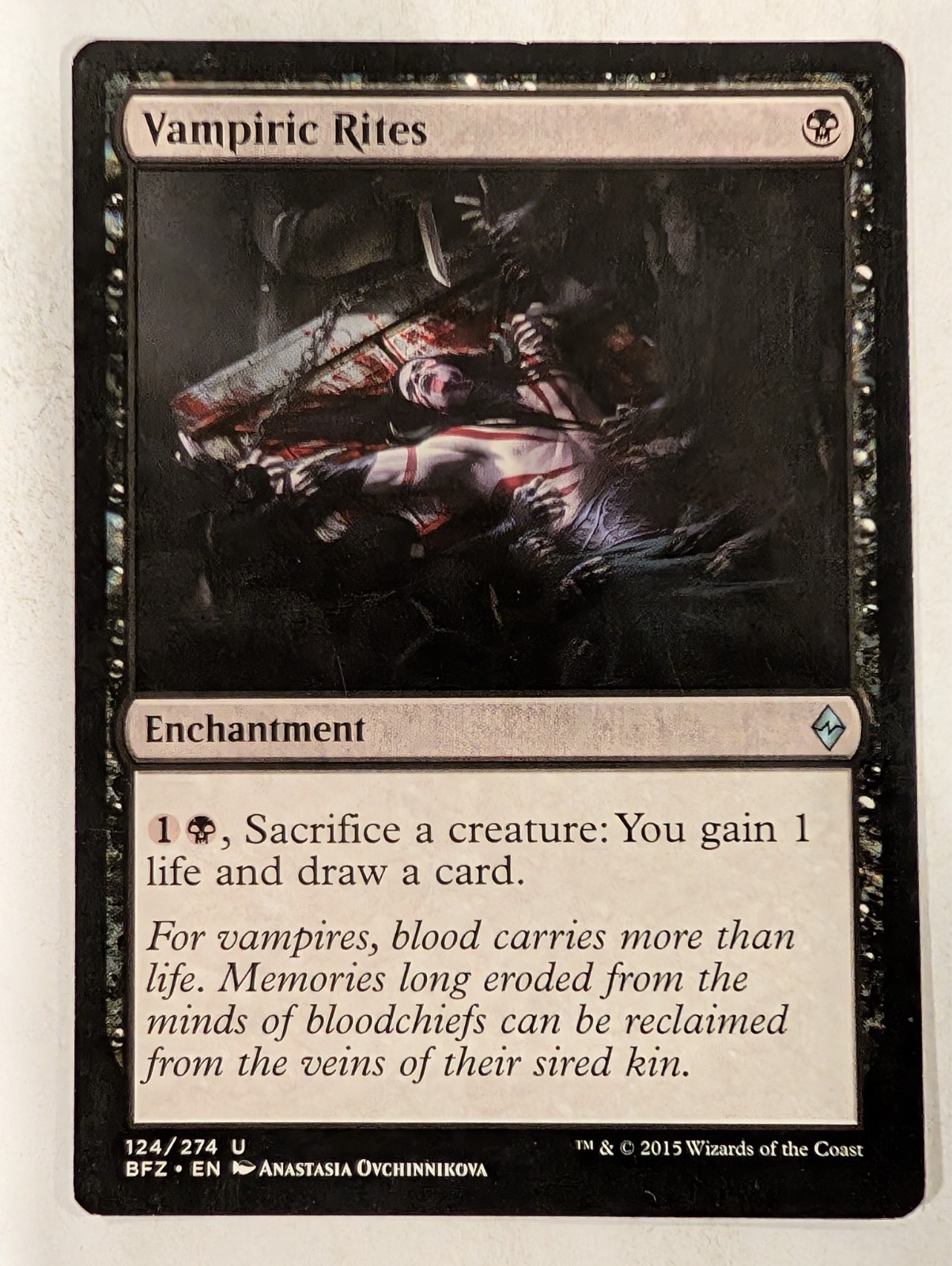 Vampiric Rites - Battle for Zendikar Magic the Gathering MTG Nice!