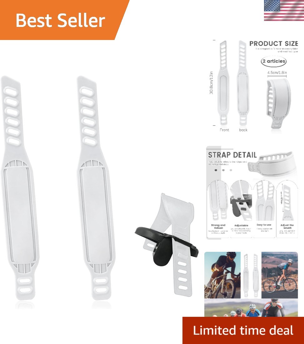Universal Adjustable Bike Pedal Straps – Soft Design for Ultimate Comfort