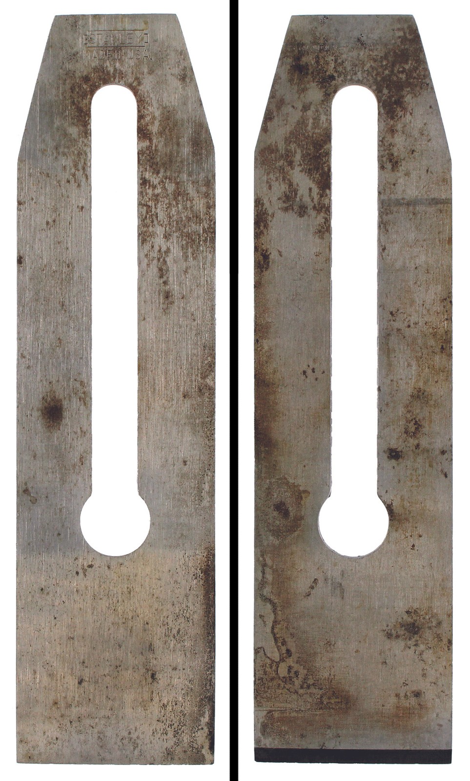 Original Blade for Stanley 4, 5, 604, 605 - Notched Rectangle - mjdtoolparts