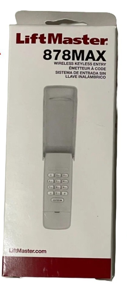 LiftMaster Wireless Keypad 878MAX Garage Door Opener