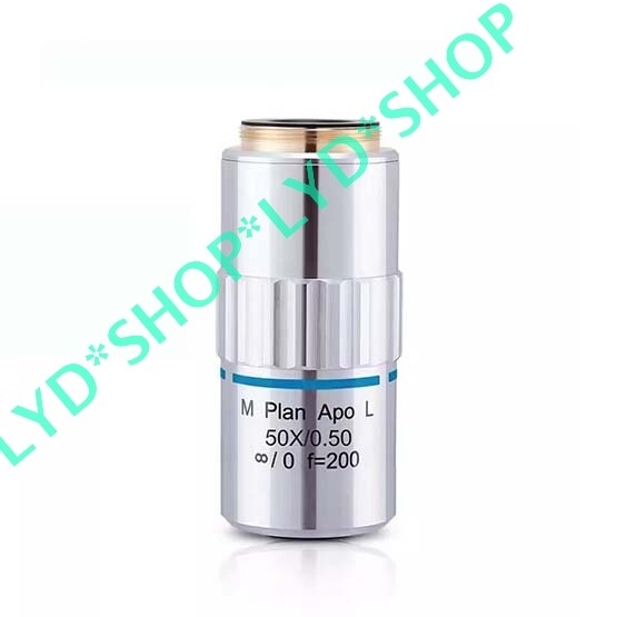 1pc New M Plan Apo L 50X/0.5 ∞/0 f=200 Objective Lens OEM Substitute