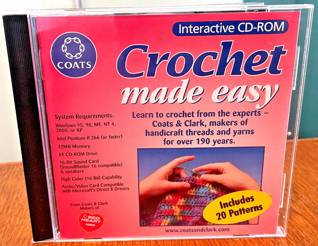 Coats & Clark Crochet Made Easy (CD-Rom, 2002)