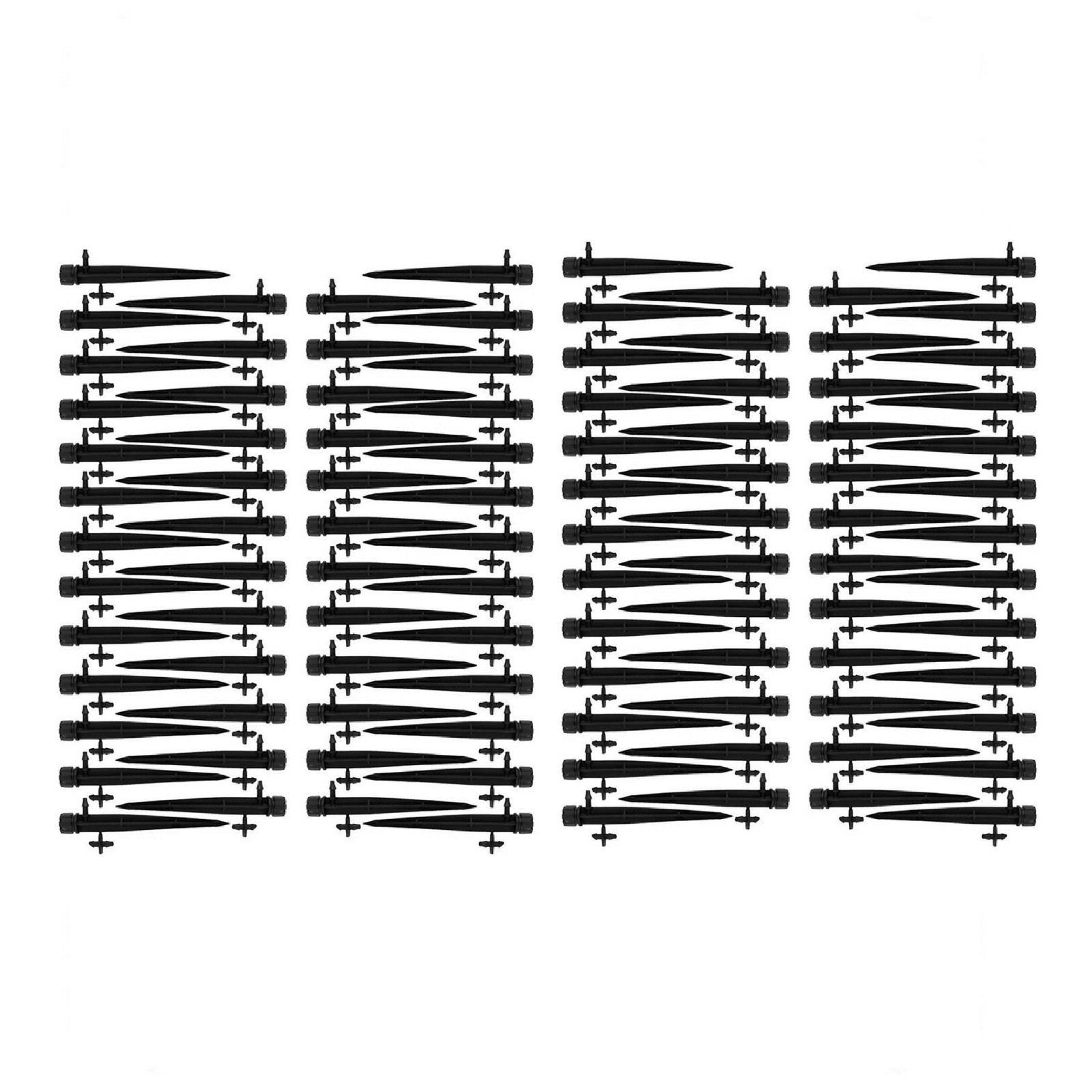100Pcs Adjustable Water Flow Polypropylene Nozzle Stake Drip Sprinklers Garden-
