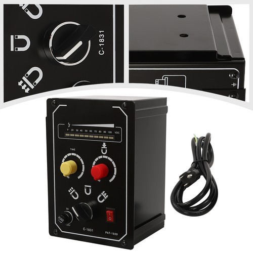 Electro Magnetic Chuck Controller 0-100V 5A DC Magnetic Force Adjustable 110V