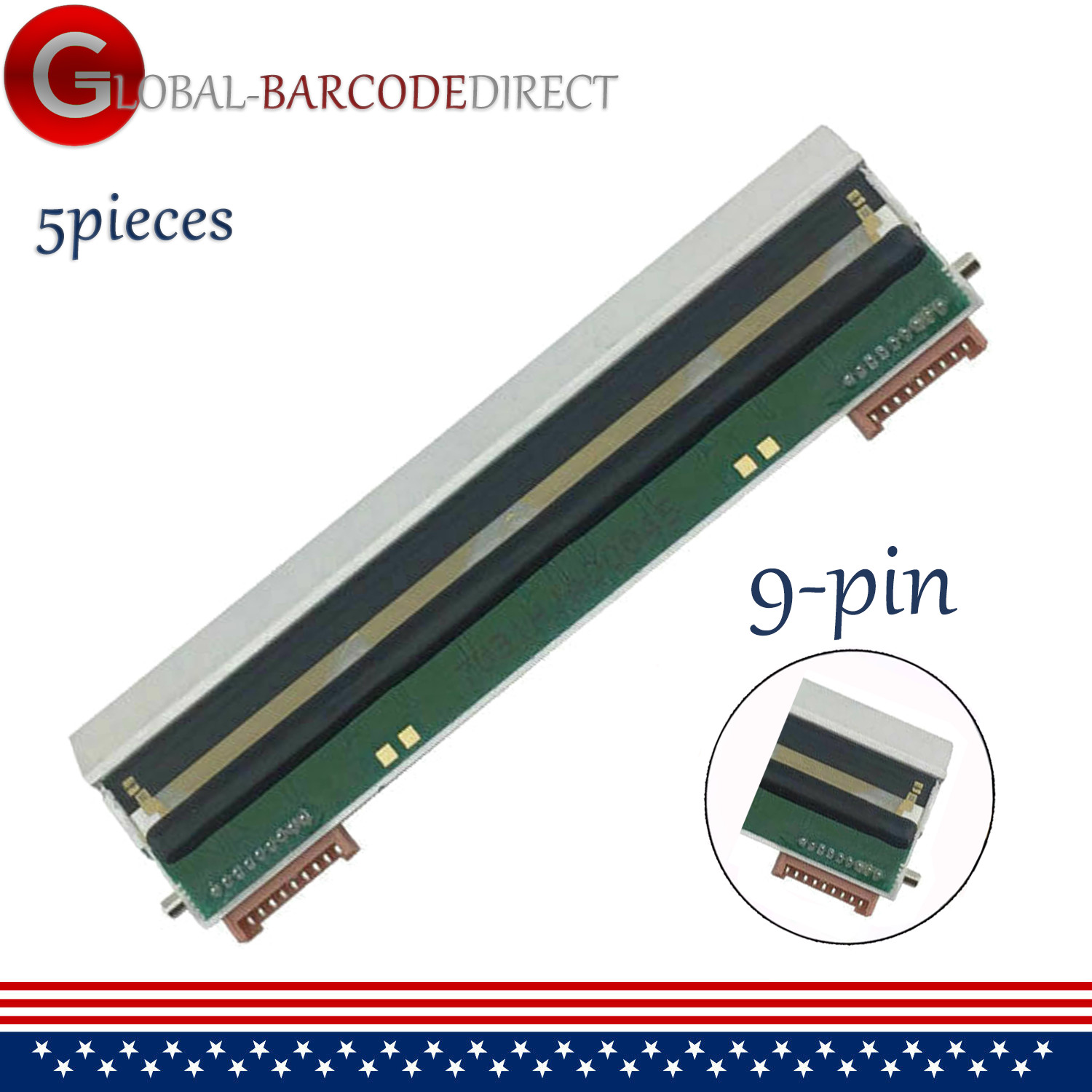 5x 9Pin Thermal Printhead For NCR 7167 7198 7197 Printers 497-0465432