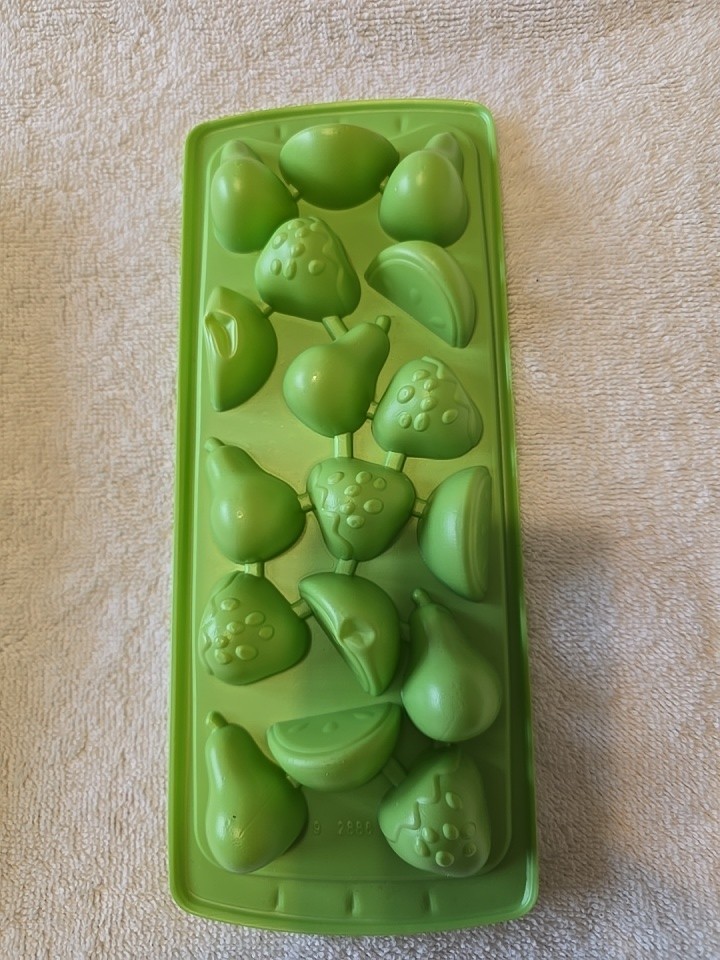 2 Mixed fruit plastic mold Chocolate Ice Candy Mould 3D Cake Jelly Mold