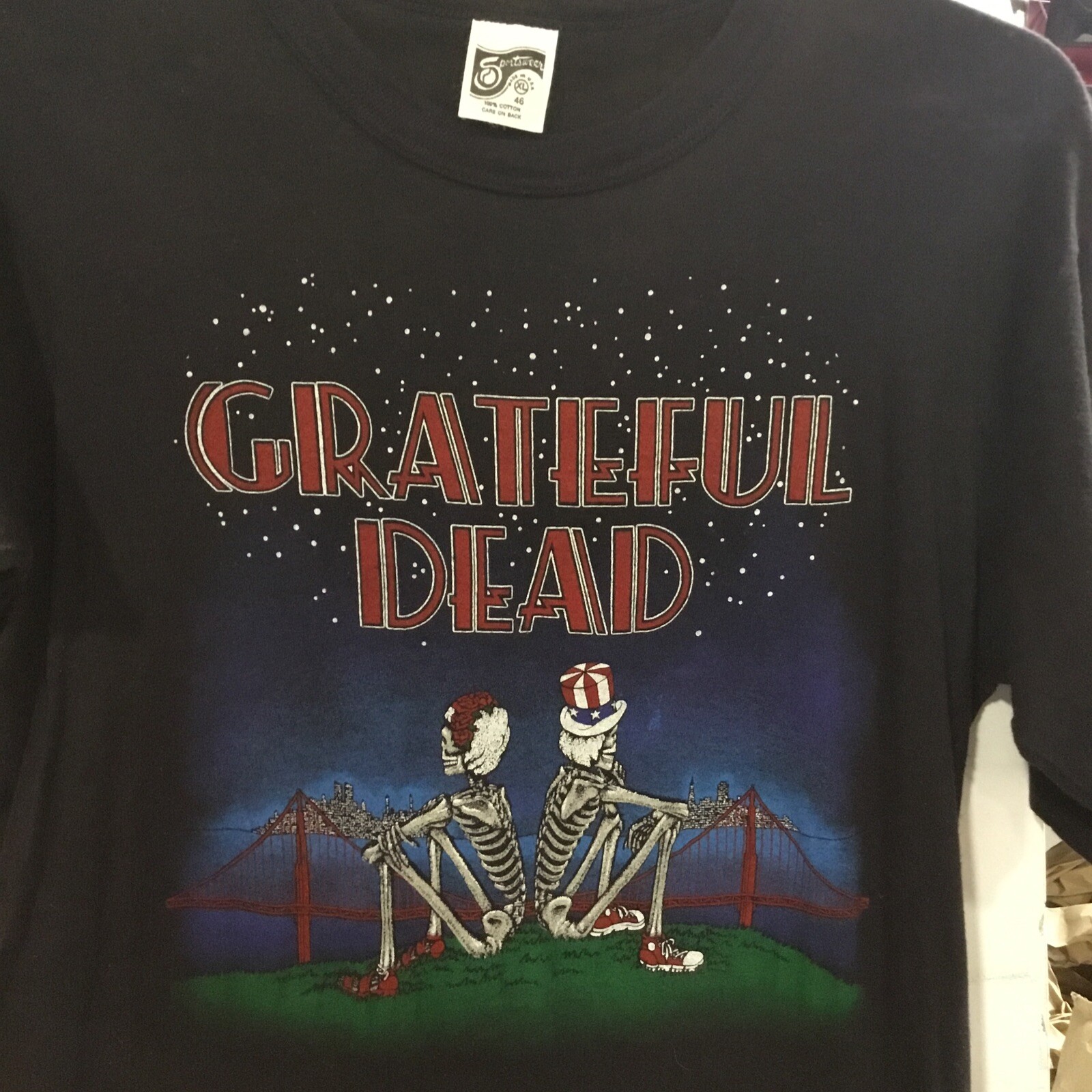 VINTAGE Grateful Dead Unisex XL Short Sleeve Graphic Tee, Golden Gate Bridge