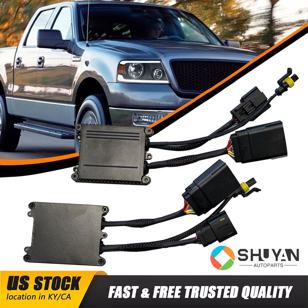 2x LED Headlight Adapter For 2021-2024 Ford F-150 Conversion Wiring Harness Kit