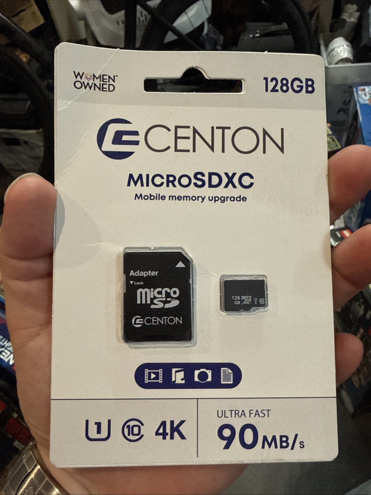 Centon Micro 128GB SDXC Memory Card, UHS-1 (C1-MSDXU1-128.1) New