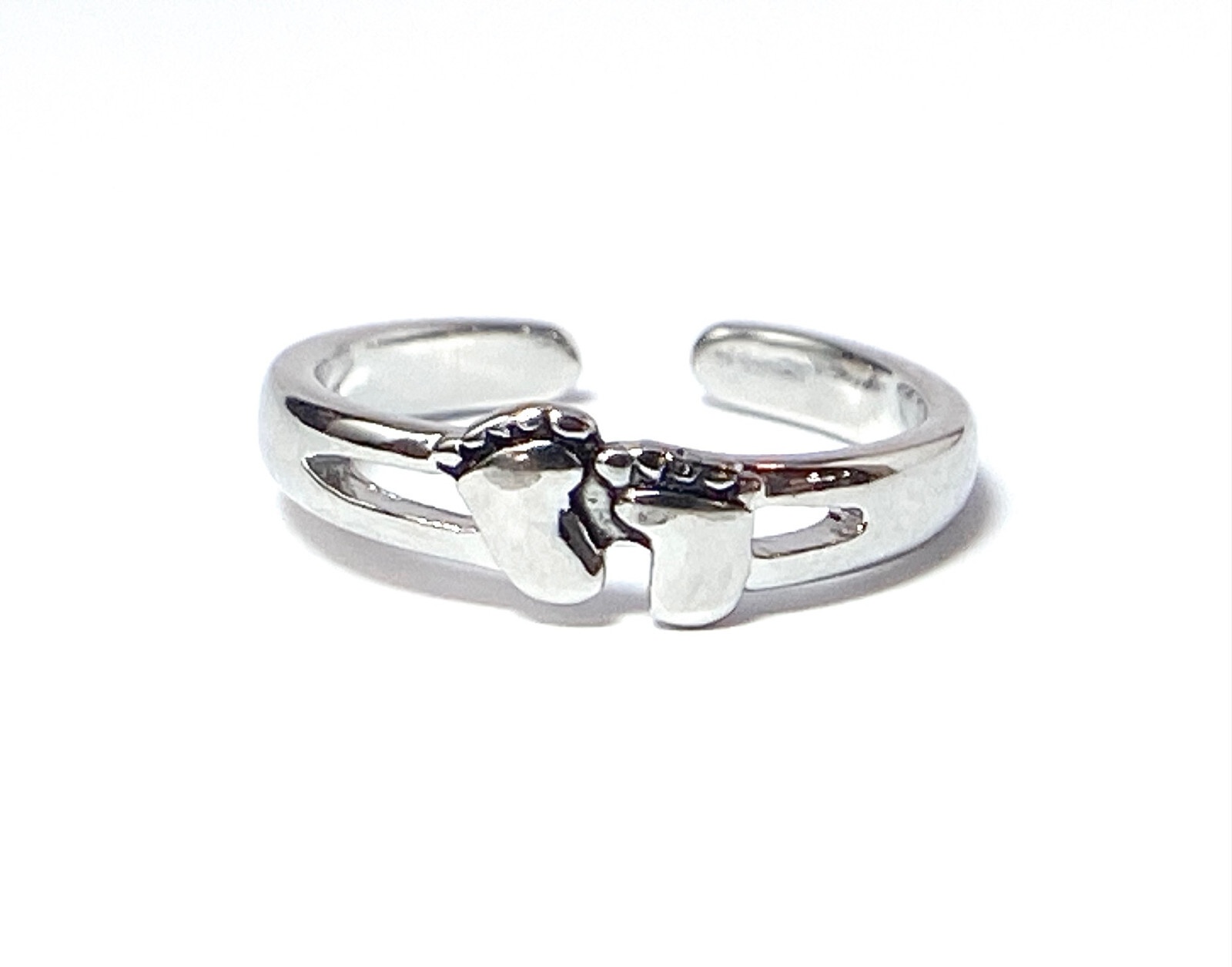Baby Feet Adjustable Mid Ring / Toe Ring Jewelry