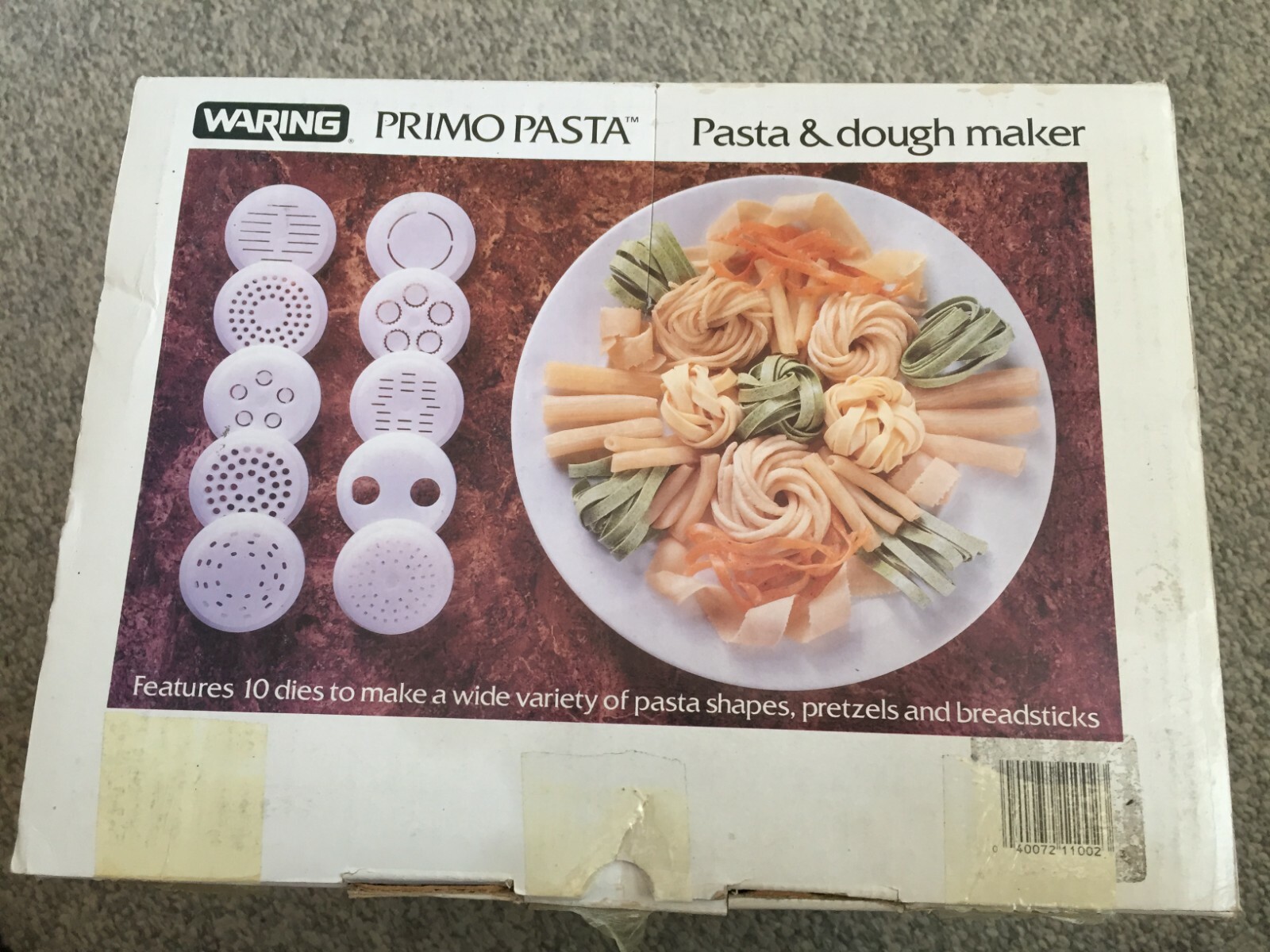 Waring Primo Pasta & Dough Maker PS101 Open Box with Attachments - Service Unit