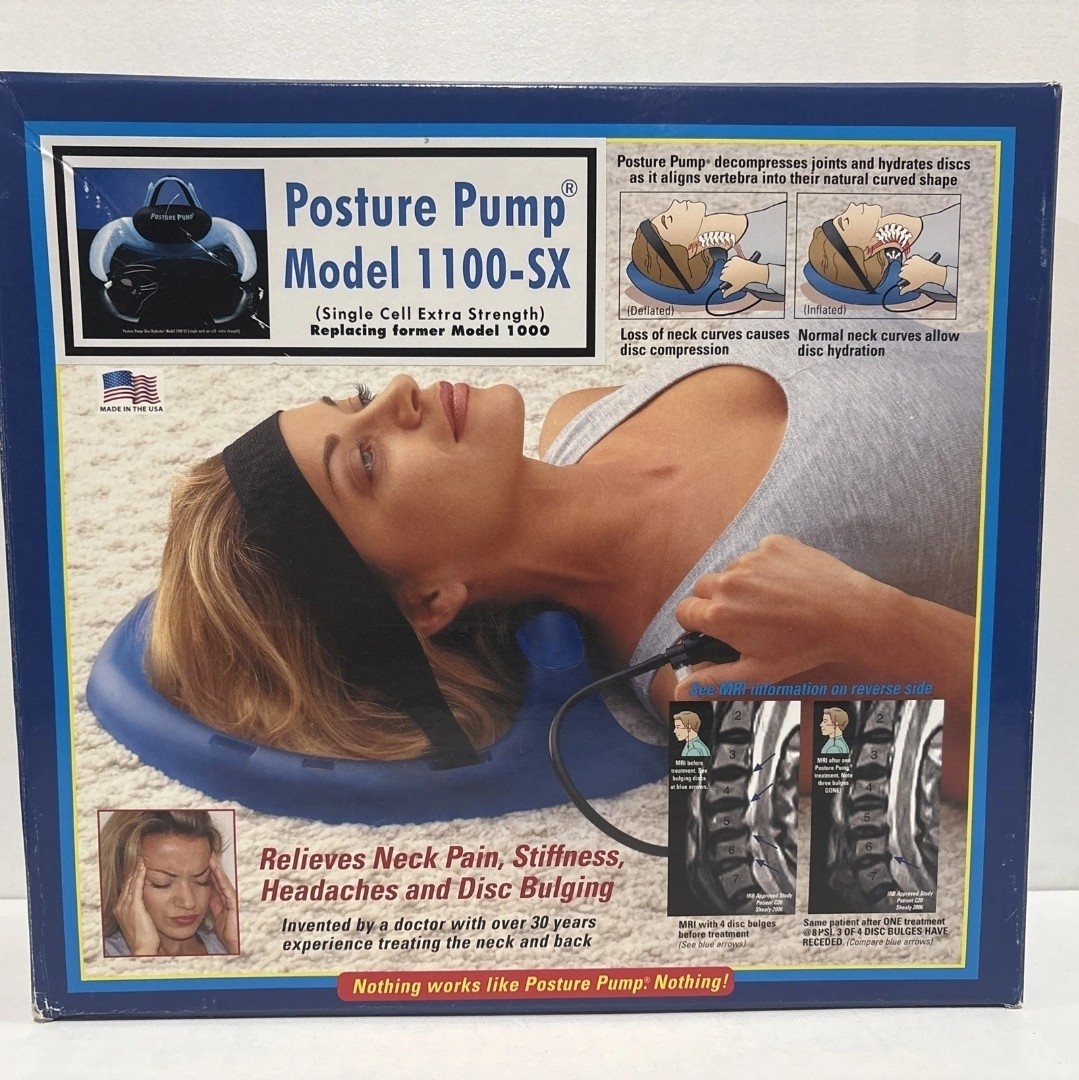 Posture Pump 1100-SX Cervical Neck Disc Hydrator Decompression Pain Relief A+
