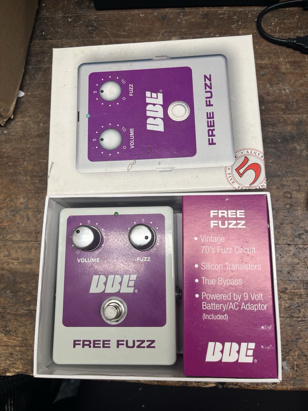 Used BBE Free Fuzz Electric Guitar Effects Pedal