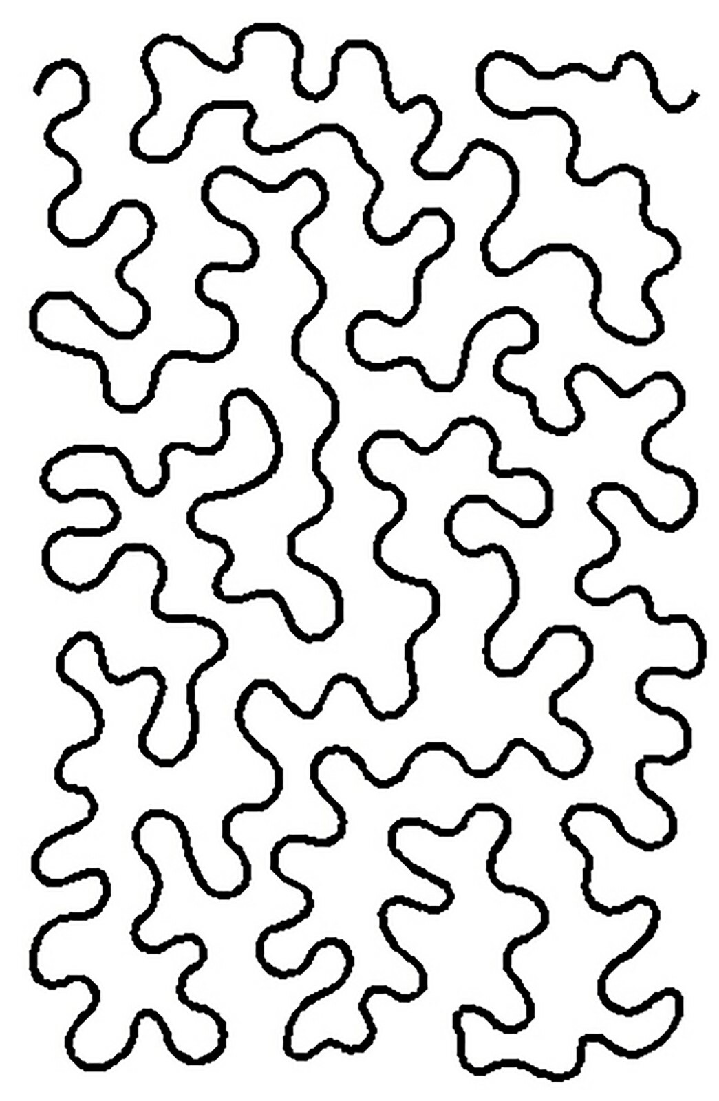 Quilting Stencil Stipple Wavy Quilt Pattern 9" Wave Design Quilters Template