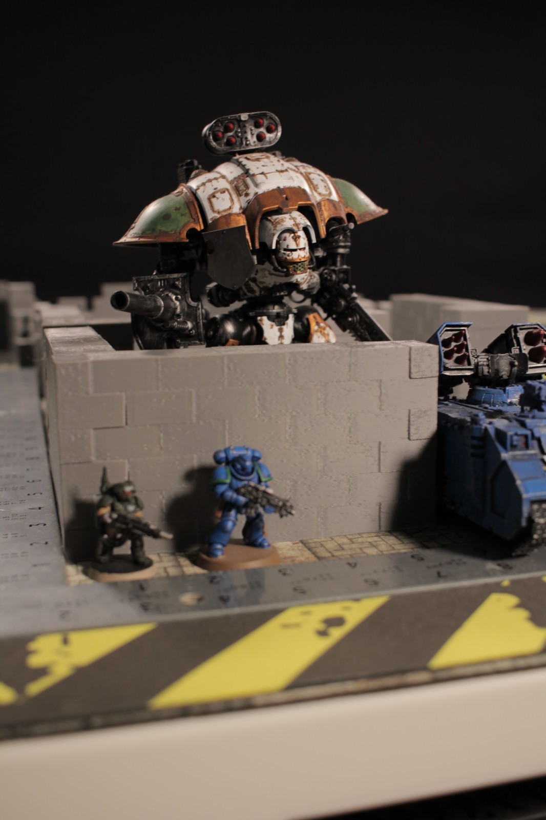Modular Corner Walls, 40k, D&D, wargaming terrain
