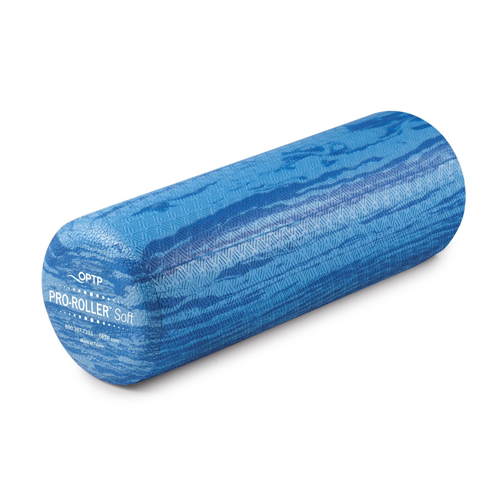 Pro-roller Soft Density Foam Roller – Round, Short Blue, 18" X 6" | Low Density