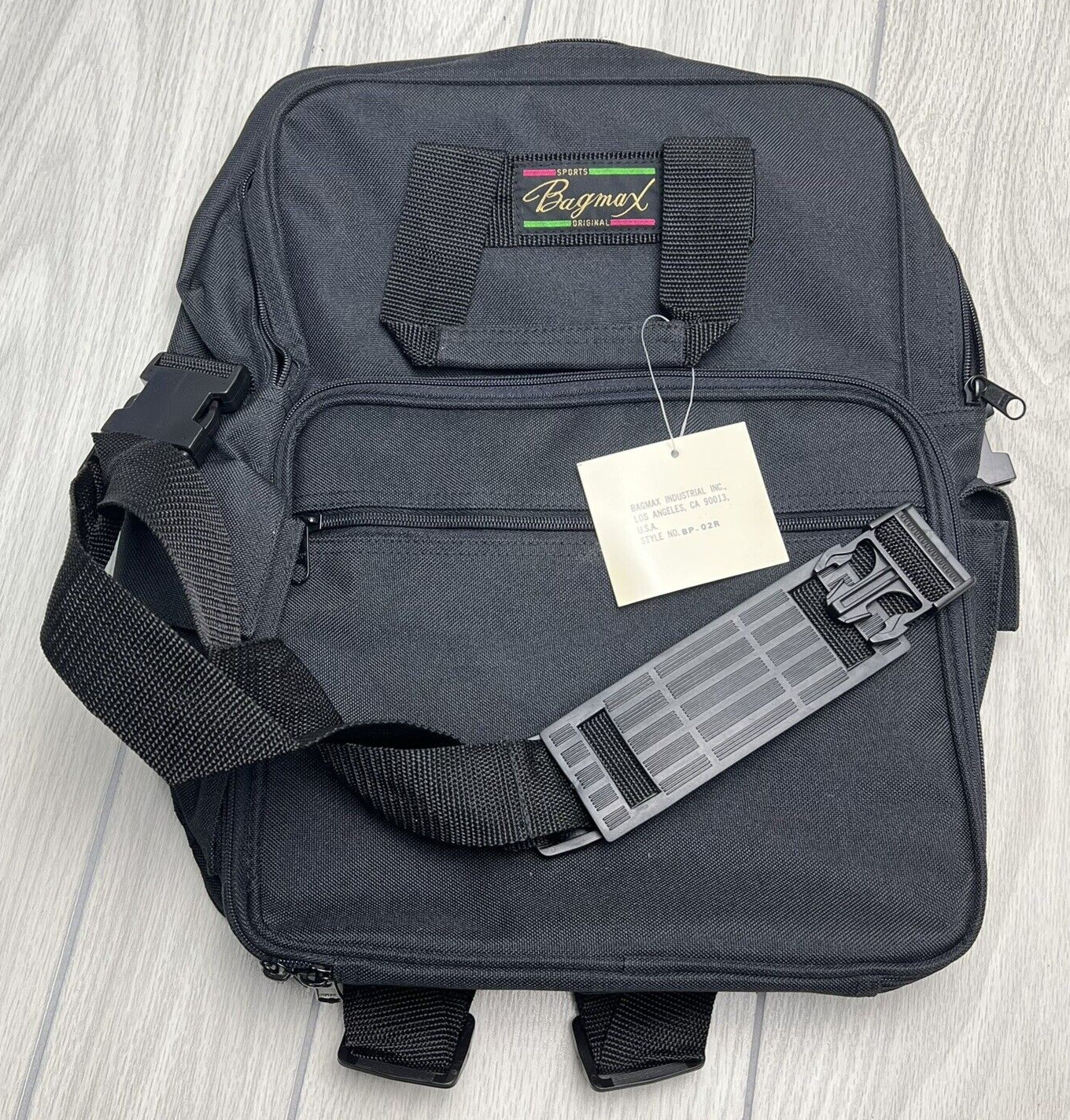 Bagmax Backpack Black School Work Weekend Shoulder Strap Included
