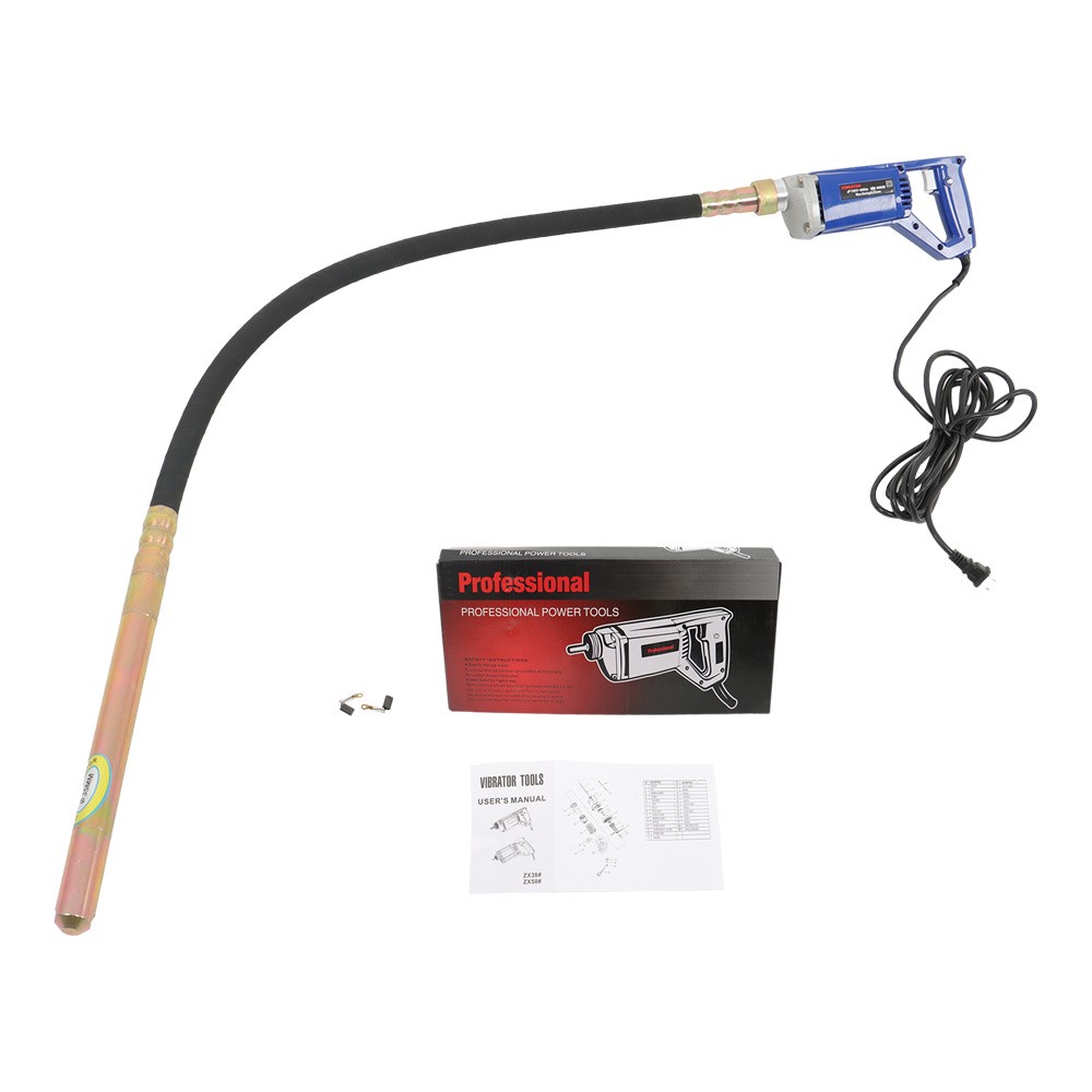 1500W Electric Concrete Vibrator Handheld Concrete Vibrating Tool & 6.6ft Shaft