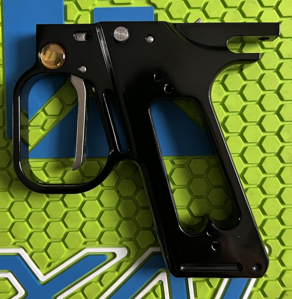 WGP AUTOCOCKER PAINTBALL OEM HINGE DOUBLE TRIGGER FRAME - GLOSS BLACK - VINTAGE