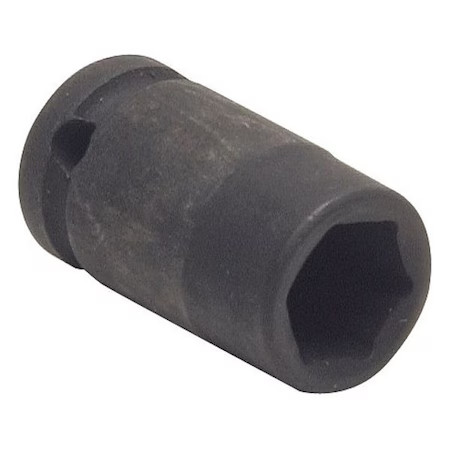Westward 4Lyv3 Westward 3/8 In Drive Impact Socket, Standard Socket, Black