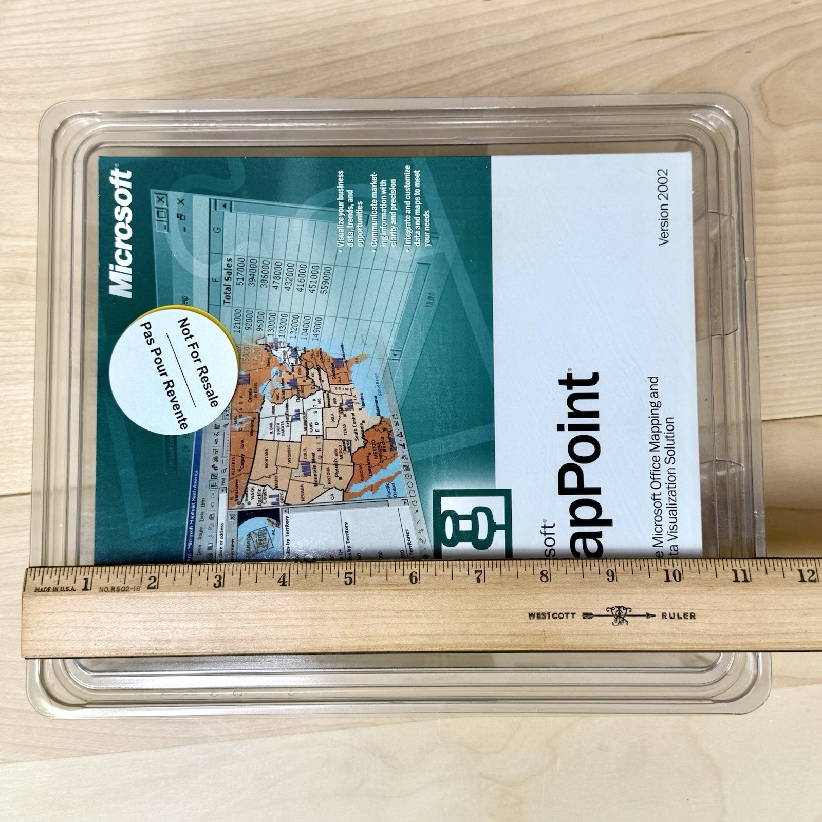 Microsoft MapPoint Version 2002 New Unopened Mapping & Data