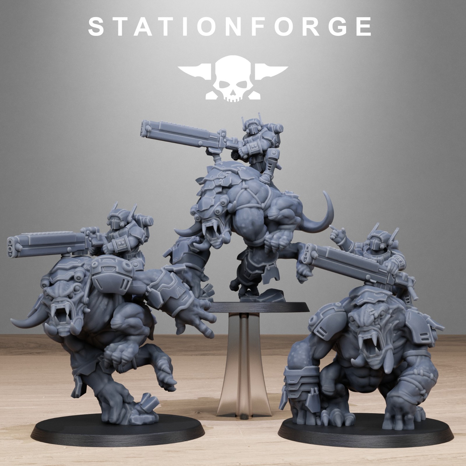 Tarion Rampagers x 3, Fire Team, Warrior Beasts, Stationforge