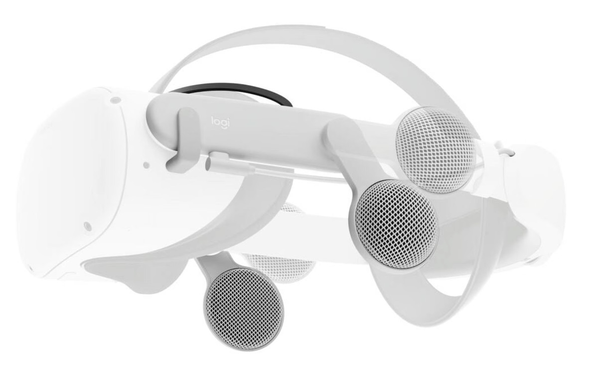 Oculus - Logitech Chorus Off-Ear Integrated Audio for Meta Quest 2 - White