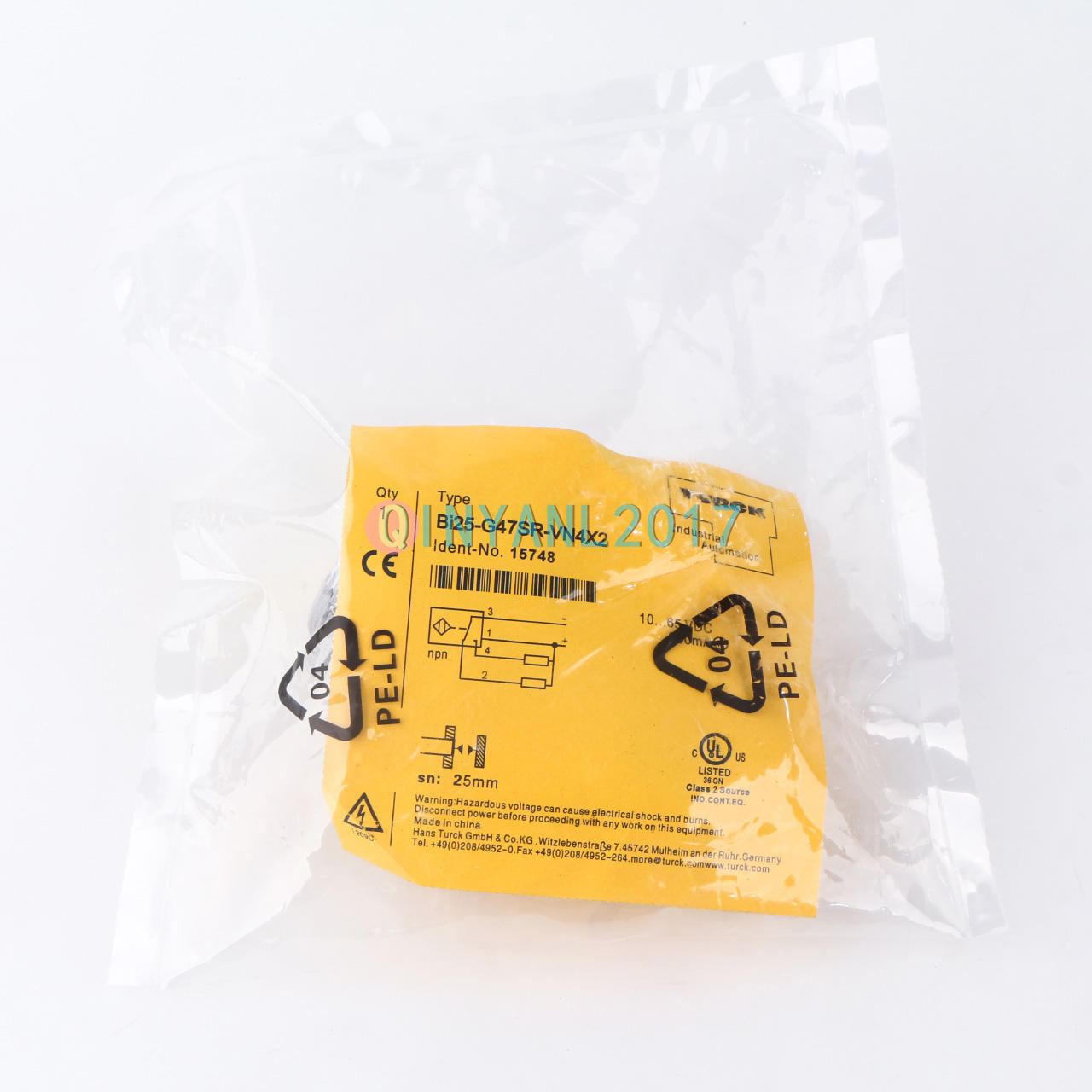 1PC New for TURCK BI25-G47SR-VN4X2 Inductive Sensor