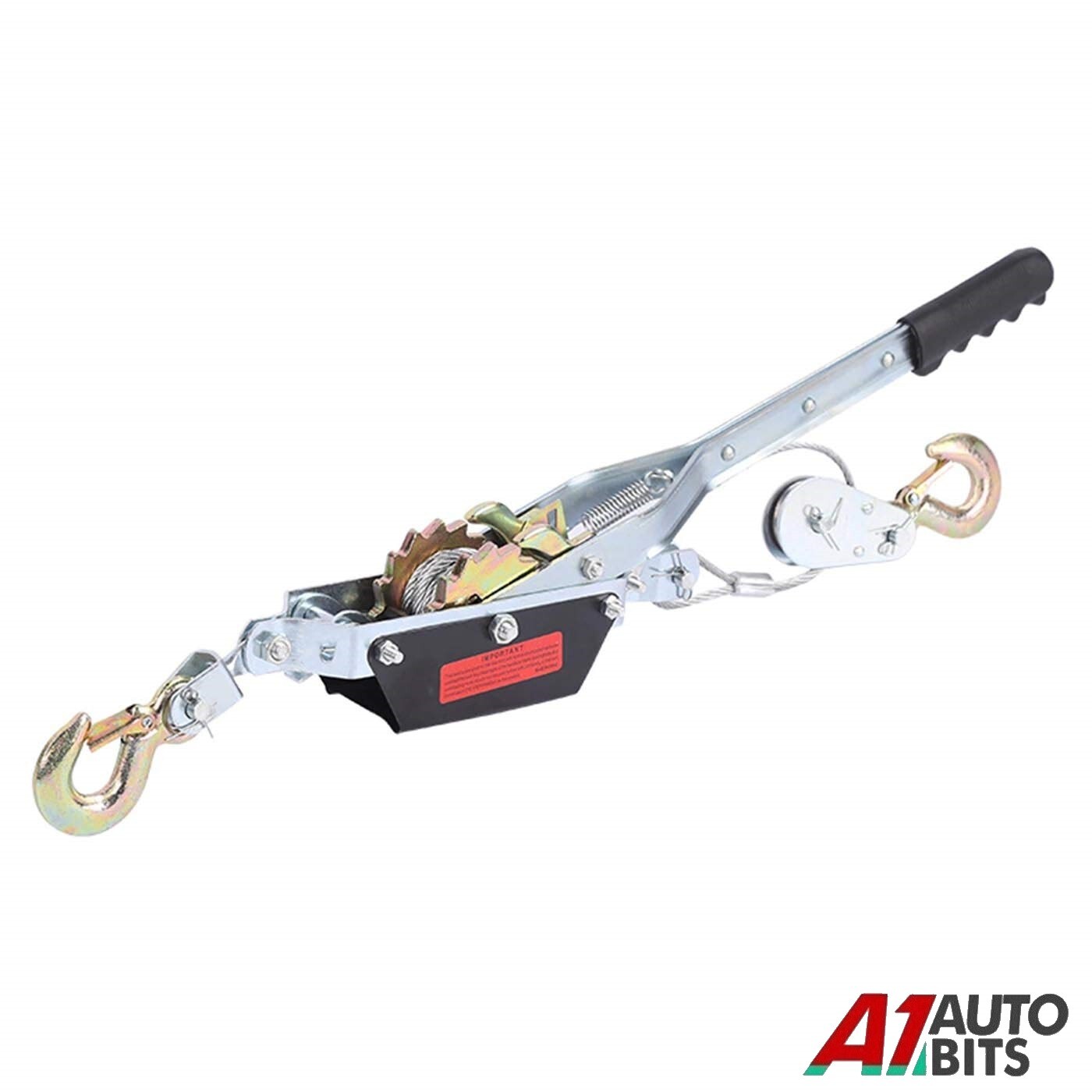 4T Ton Hand Power Puller Winch Tool Car Pull Hoist Trailer Machine Boating
