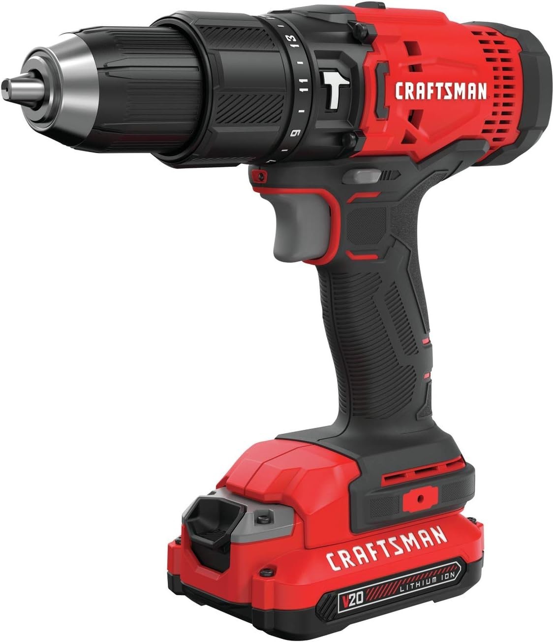 Craftsman V20 CMCD711C2 1/2” Hammer Drill Kit