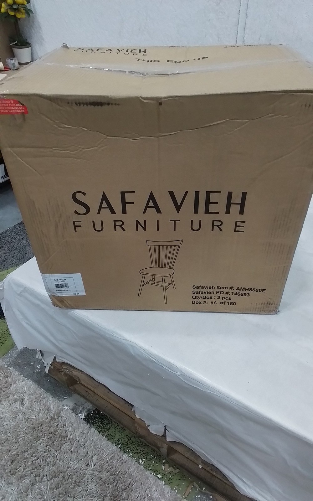 Safavieh PARKER SPINDEL SIDE CHAIR, Reduced Price 2172777763 AMH8500E