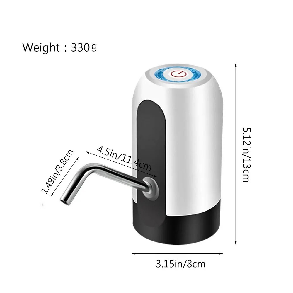USB Rechargeable Water Dispenser Pump Electric 5 Gallon Bottle Automatic