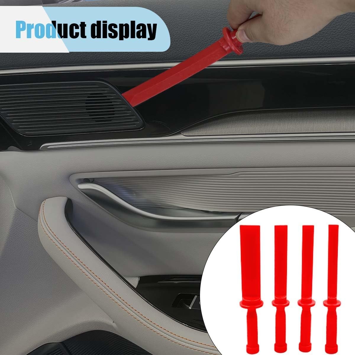 4pc Plastic Chisel Scraper Set Non-Marring Plastic Scraper Tools Chisel Remover