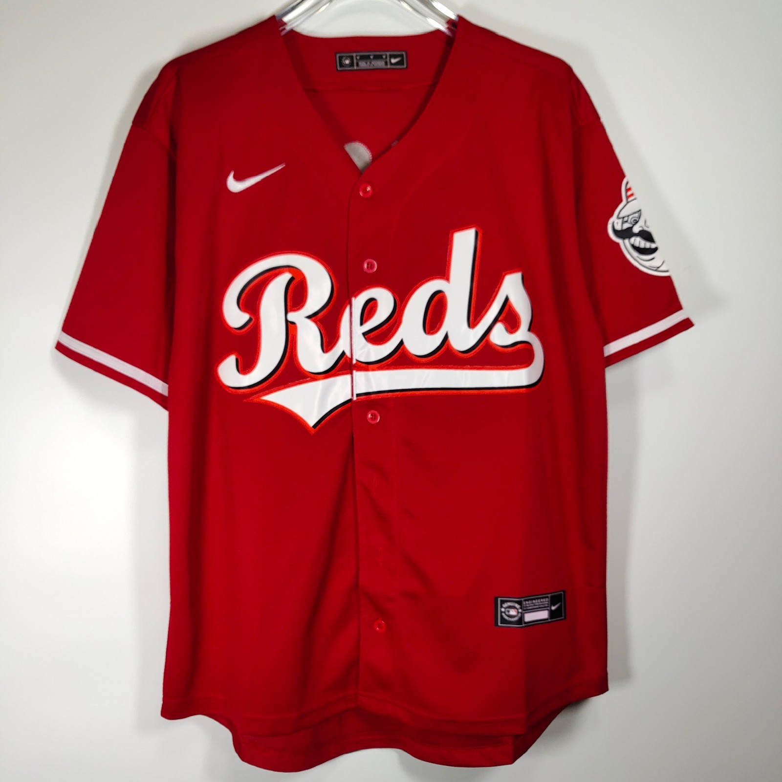 Elly De La Cruz #44 Casual Baseball Jersey, red (Sewn-in)