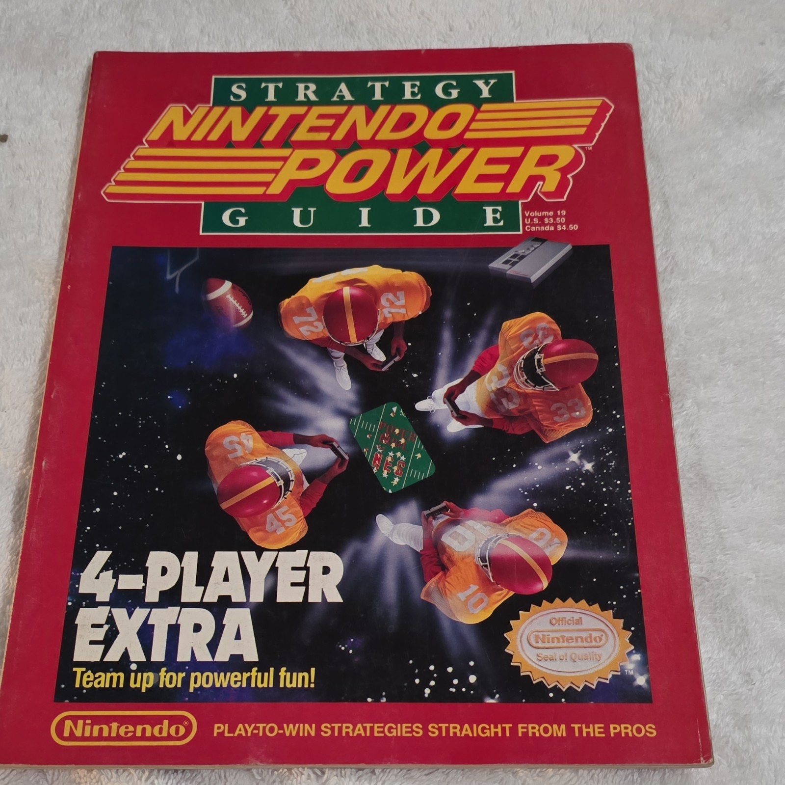 Nintendo Strategy Guide Volume 19 4-Player Extra NES Play Action Football Super…
