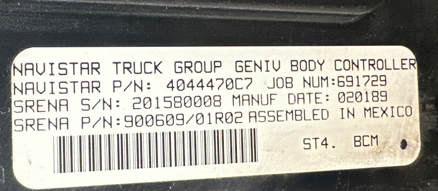 ✅ 2021 INTERNATIONAL LT ECM BCM BODY CONTROLLER MODULE 4044470C7 OEM ✅