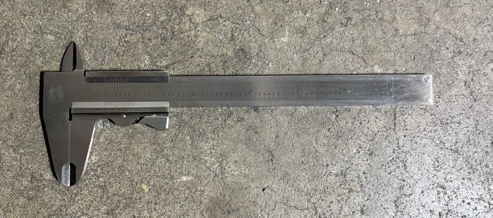 Vintage 6" Mauser Vernier Caliper, George Scherr Co. N.Y.,  Made In Germany