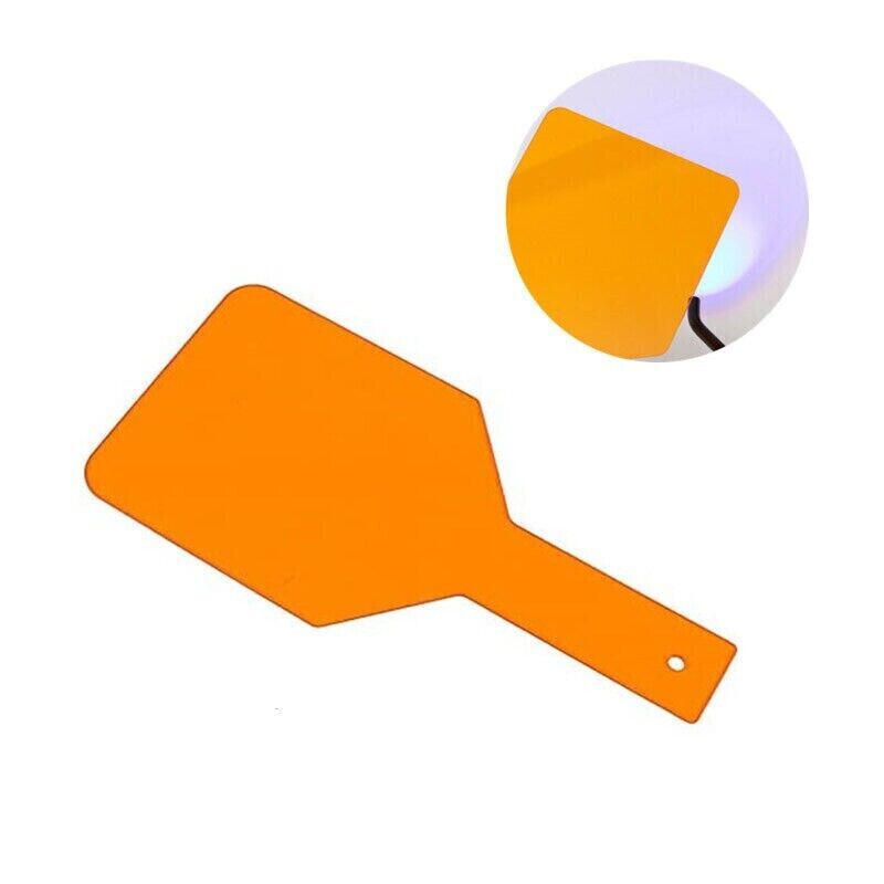 Dental Protective Curing Shield Hand-Held Visible Light Filter Paddle Orange Kit