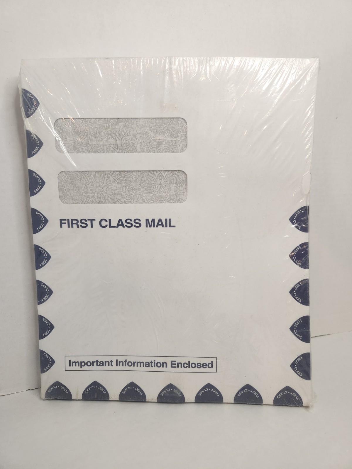 50 Tax Return Slip Sheet Folders Envelopes Portrait double window first class