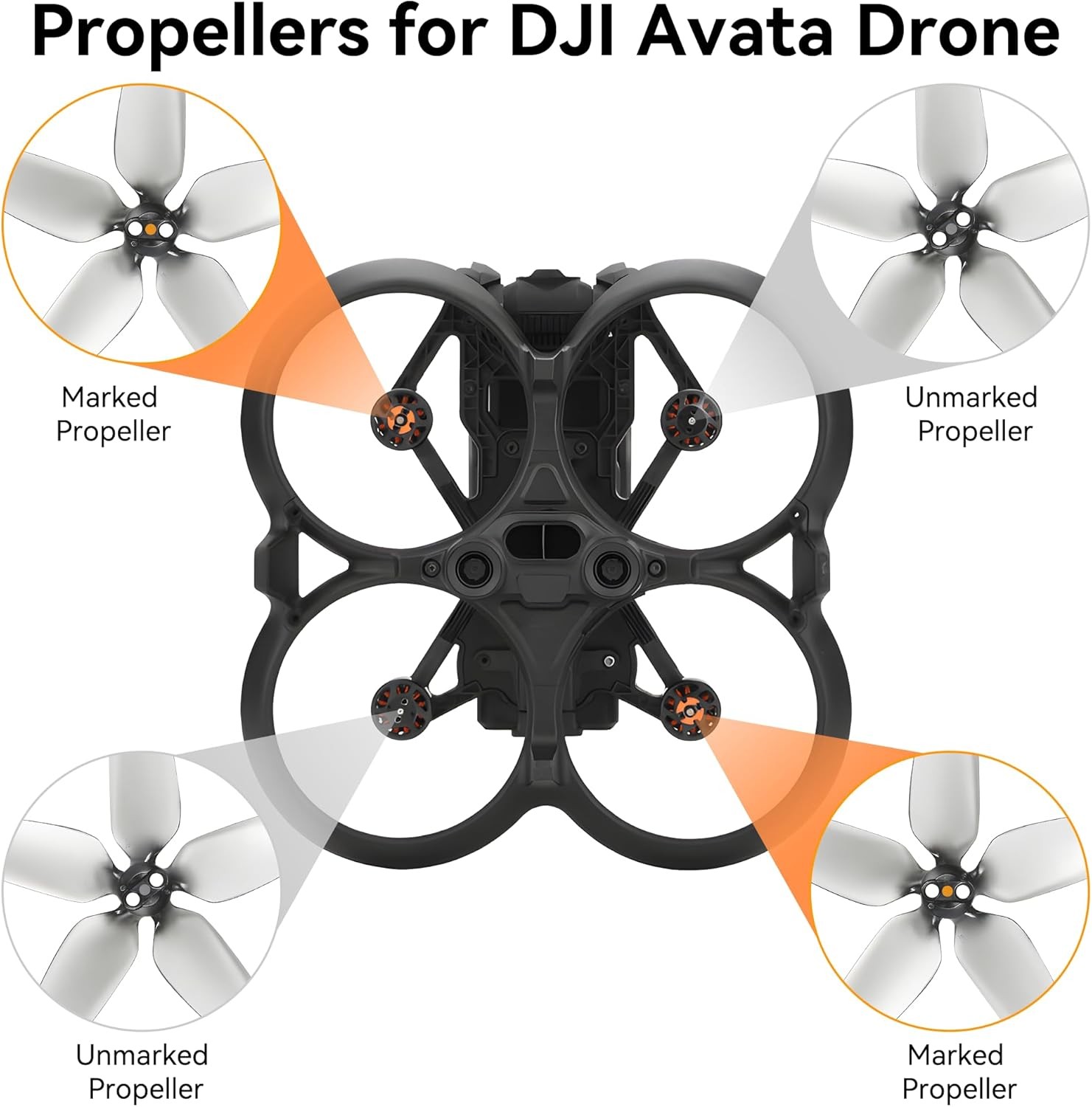 Propellers for DJI Avata Replacement Prop Blades Low Noise Accessories for...