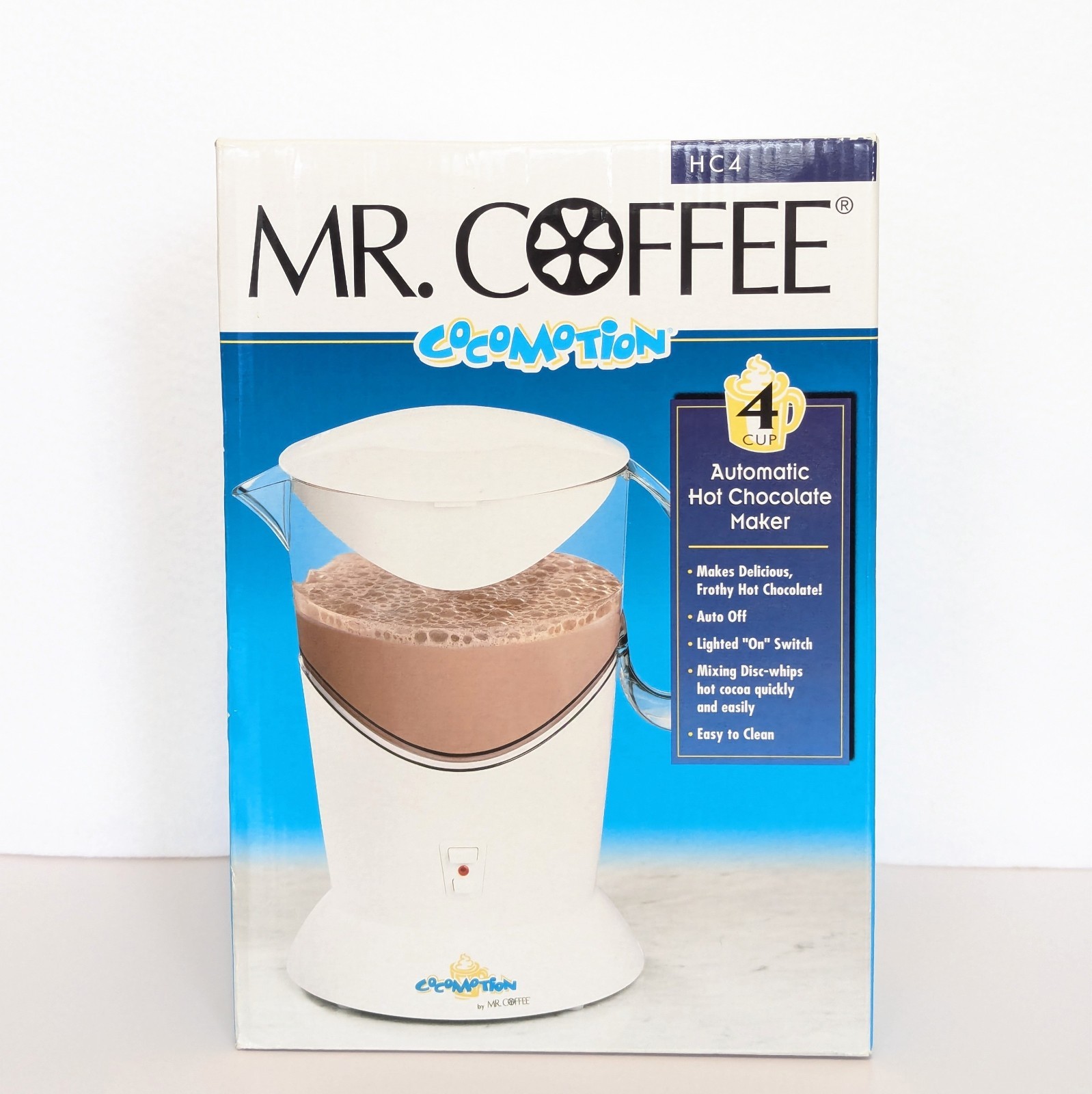 Mr. Coffee Cocomotion HC4 Automatic Hot Chocolate Cocoa Maker 4 Cup NEW Sealed
