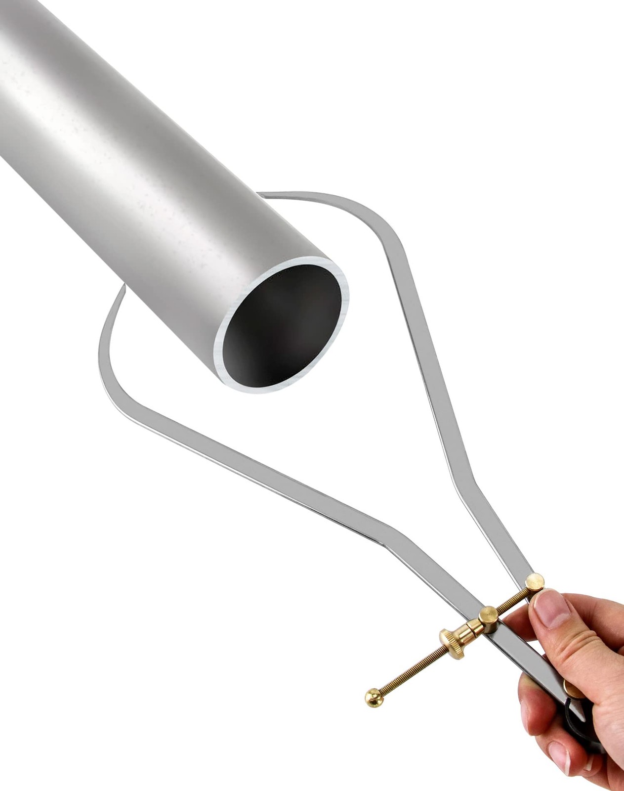 QWORK Precision Spring Dividers Calipers, Nut 12 inch, Outside Calipers