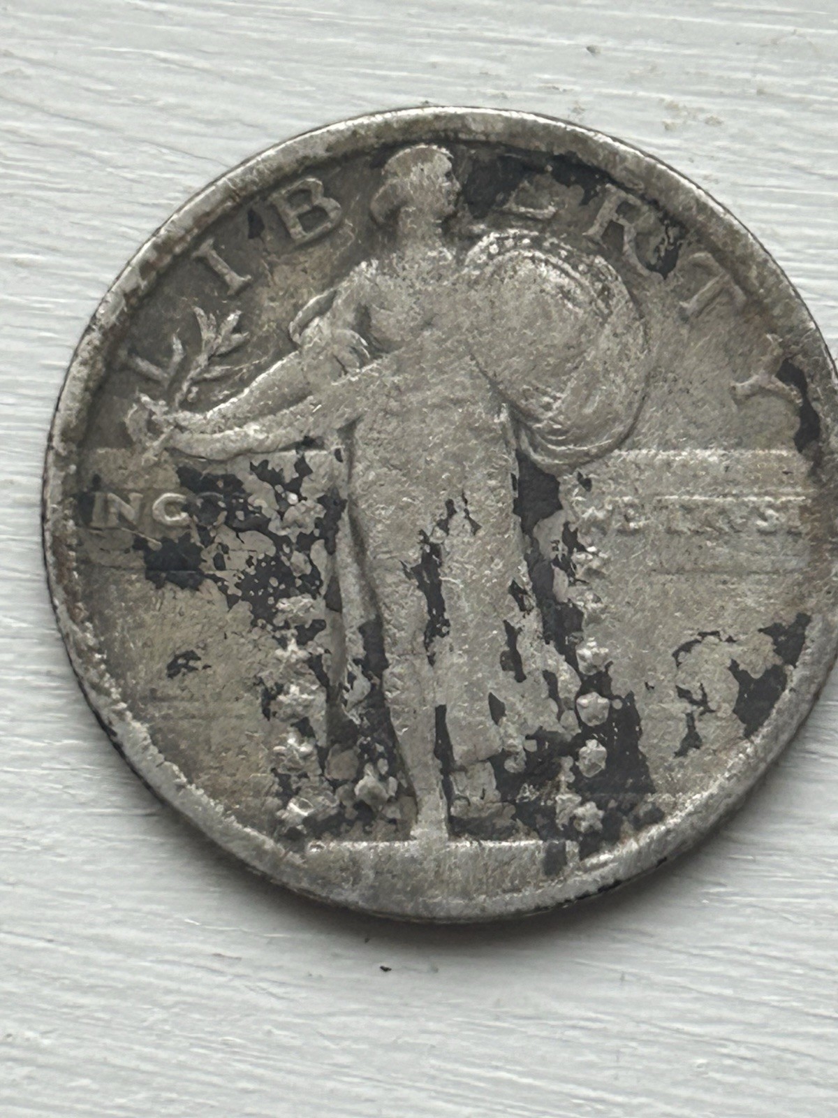 1917 standing liberty quarter type 2 VF