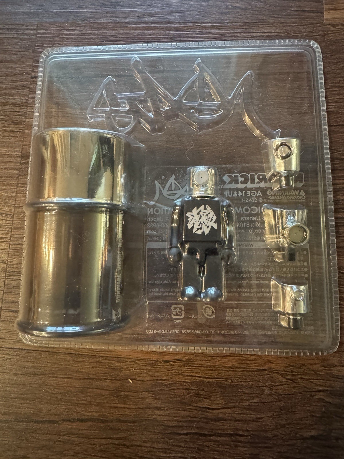 100% STASH Chrome Set NYC Medicom Toy Kubrick Graffiti Recon Limited Edition