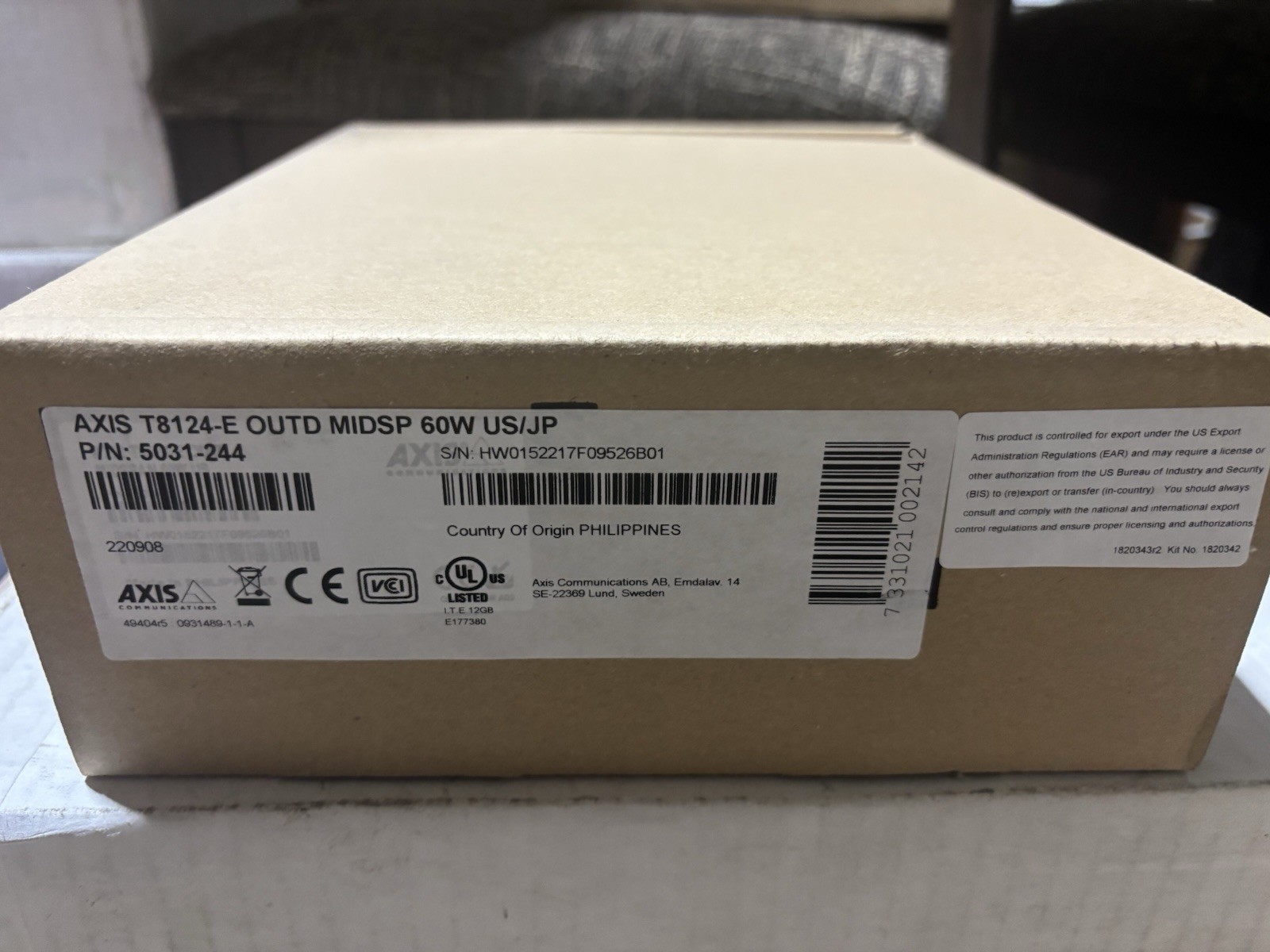 Axis T8124-E Outdoor Midspan 60W 5031-244, -40°C to 50°C