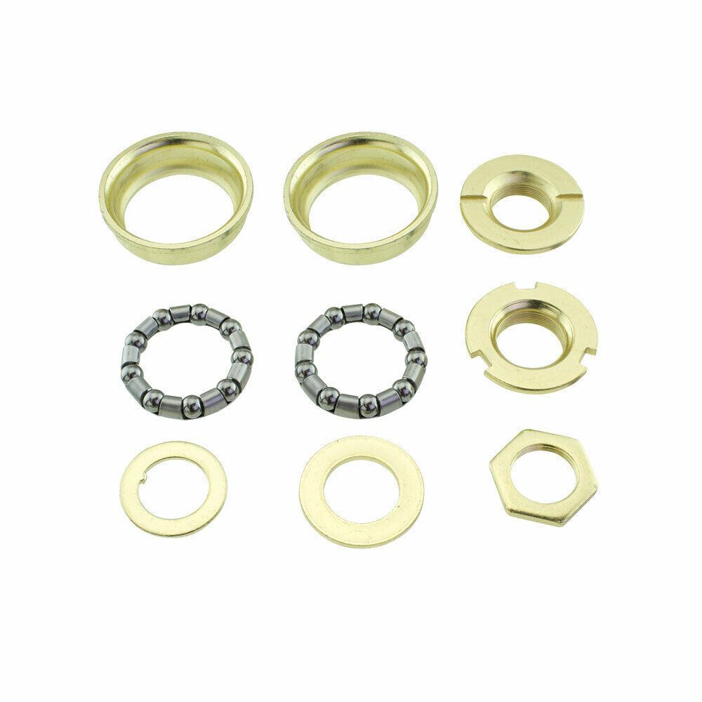 Bottom Bracket Set Gold For 1 PC Crank 5/16x9 BMX Cruiser Bike Lowrider Bicycle