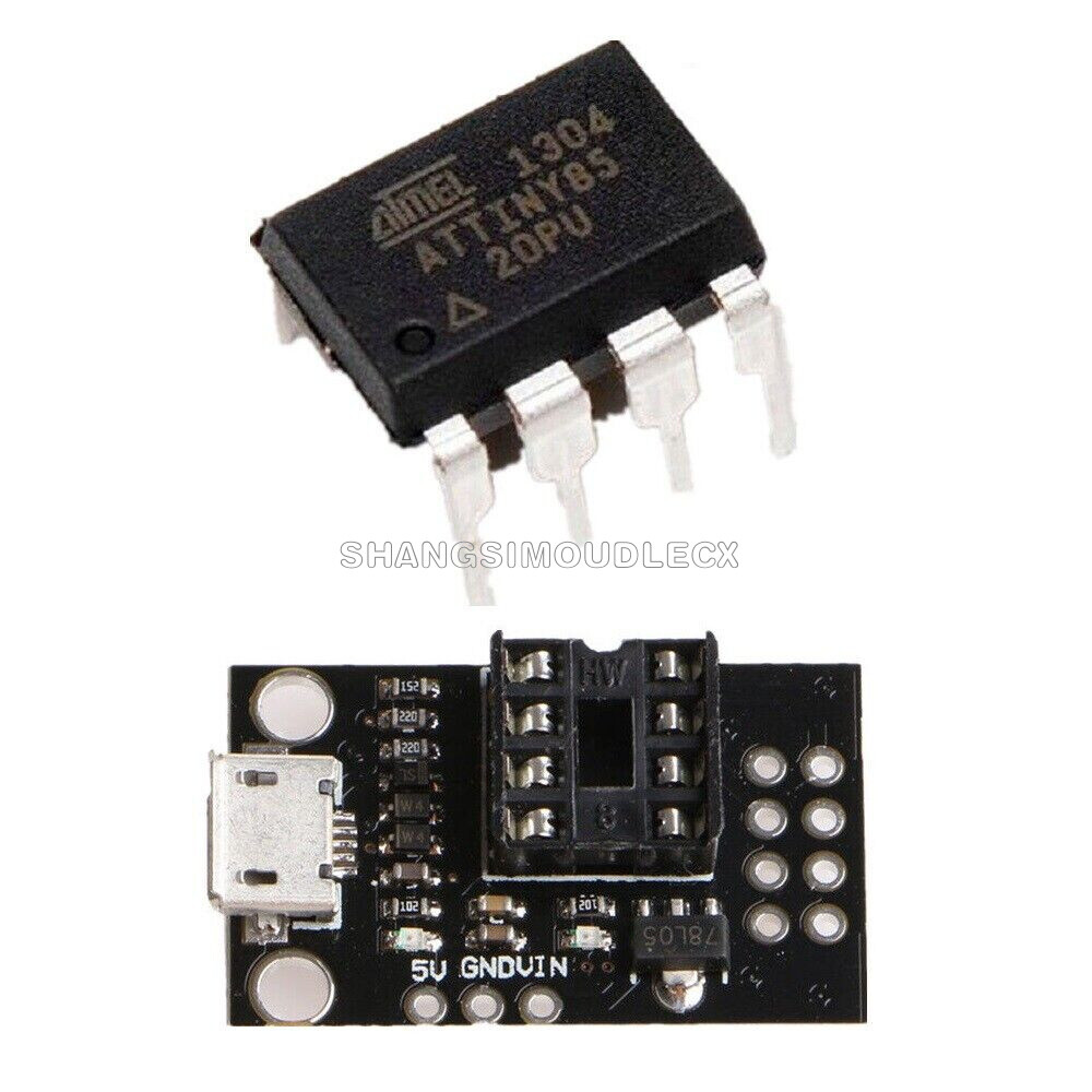 Mini ATTINY85 Micro USB Development Programmer Board For ATiny85-20PU DIP-8 IC