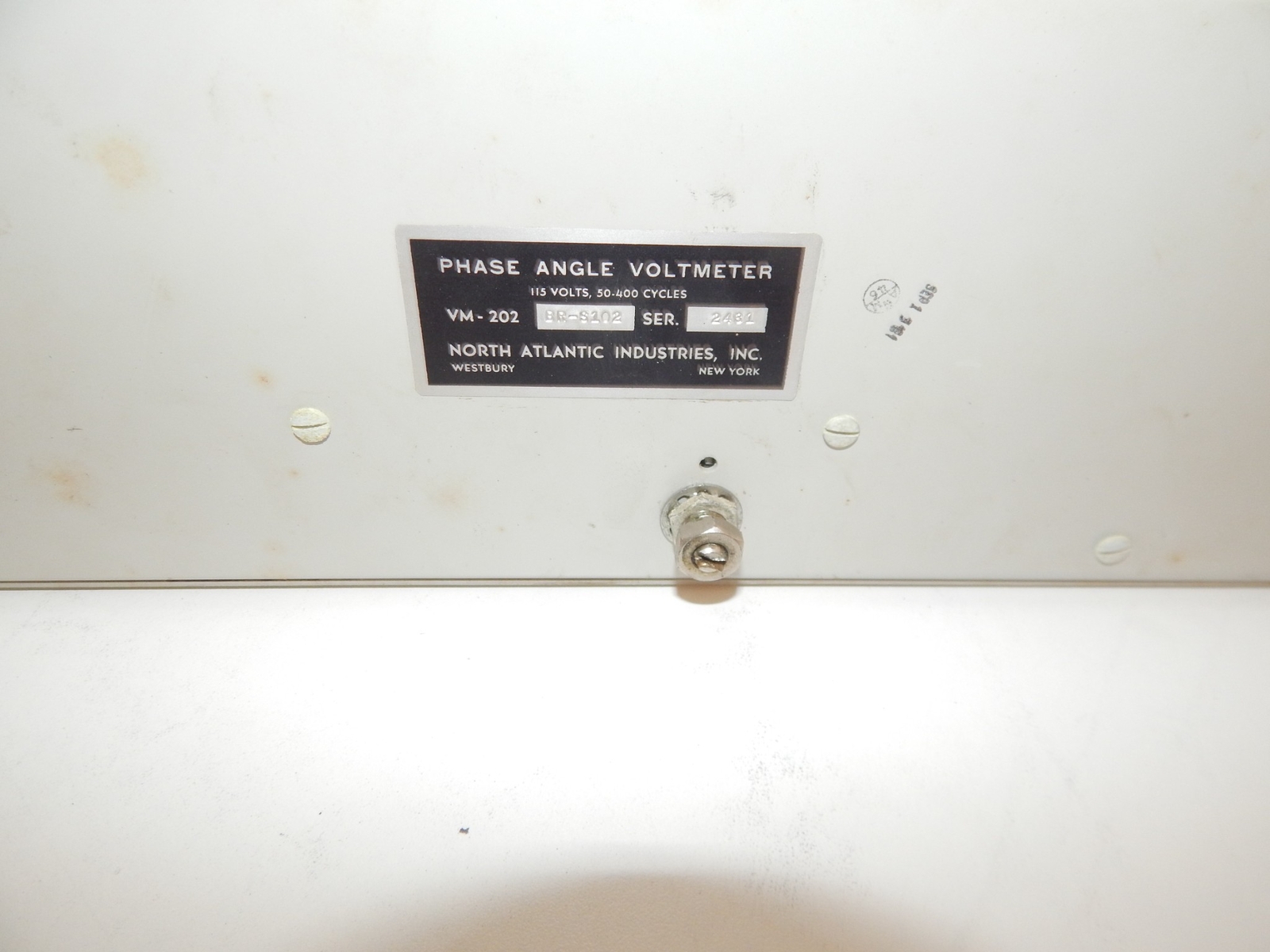 NORTH ATLANTIC PHASE ANGLE VOLTMETER MODEL 202BR (LYW73)